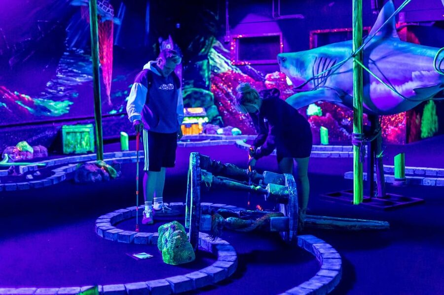 Aloha Amsterdam: 12-Hole Glow-in-the-Dark Mini-Golf - A quick heads-up on other games in the building