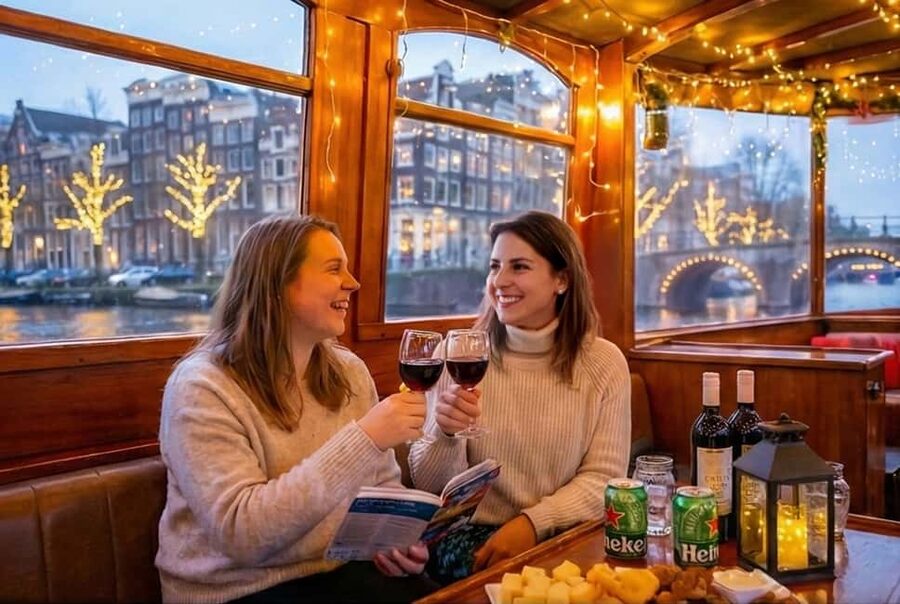 Amsterdam:1.5-Hour Canal Cruise local Guide, Drinks & Snacks - Key points before you board