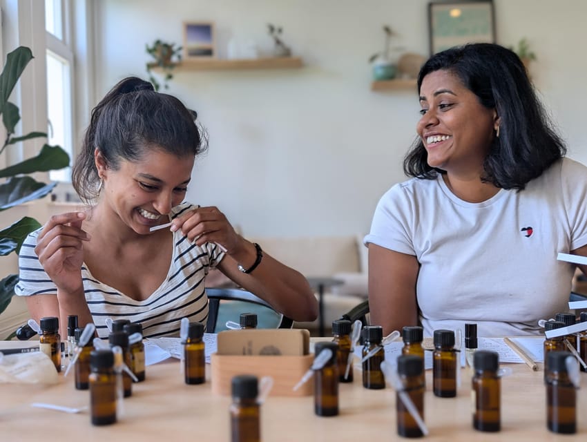 Amsterdam: 3-Hour Mindful Perfume-Making Workshop - Your first 30 minutes: grounding, sharing scents, then setting intentions