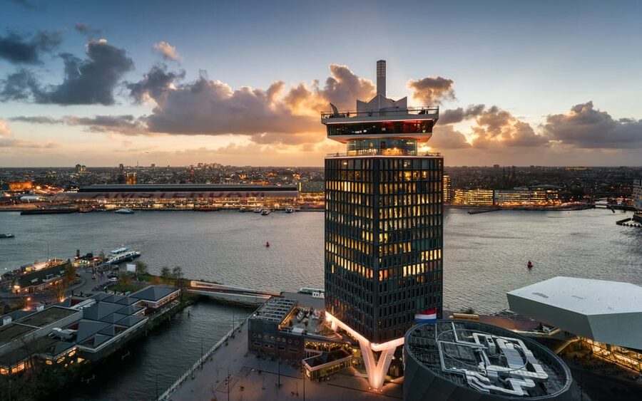 Amsterdam: A'DAM Lookout Ticket and Lunch or Dinner Voucher - The thrills: Over The Edge swing and VR ride, both extra