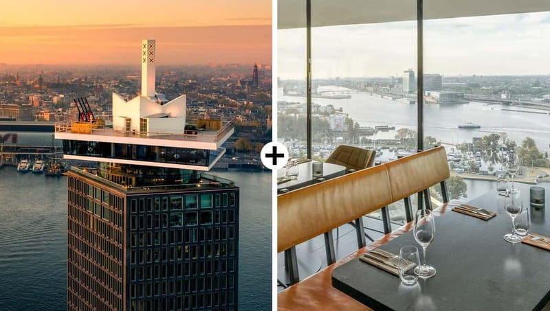 Amsterdam: A'DAM Lookout with Revolving Restaurant Moon - Entering A’DAM Tower and Getting Up to LOOKOUT