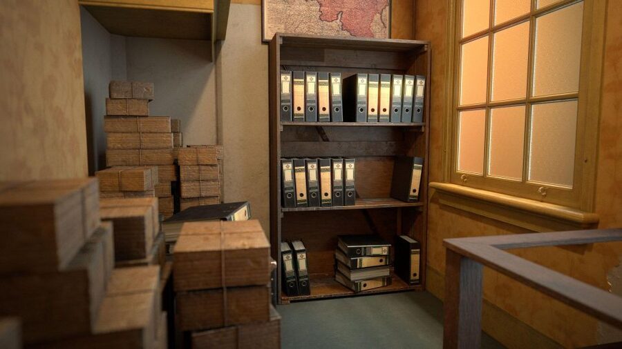 Amsterdam: Anne Frank's Last Walk & Visit the House in VR - Oculus VR Secret Annex: bookcase entry and room exploration