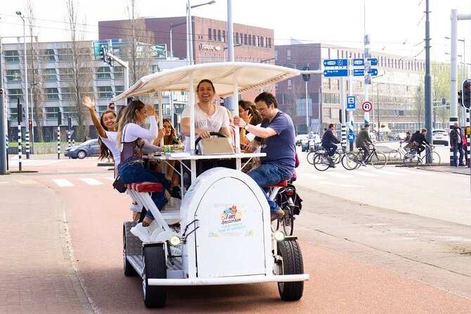 Amsterdam Beer Bike Blast Private Tour - With Beer On Tap - Rhoneweg 1 meeting point and what the 1 hour 15 minutes feels like