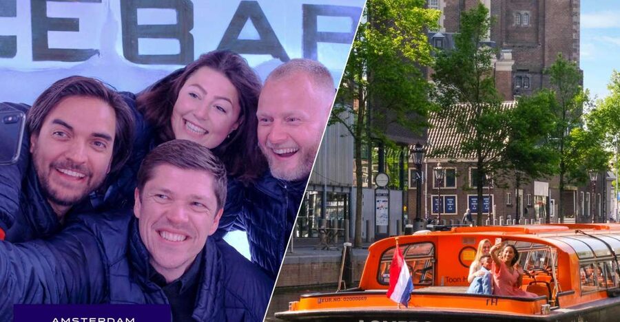 Amsterdam: Canal Cruise and Entrance to Xtracold Icebar - What you actually see on the canal route, from Golden Age façades to Skinny Bridge