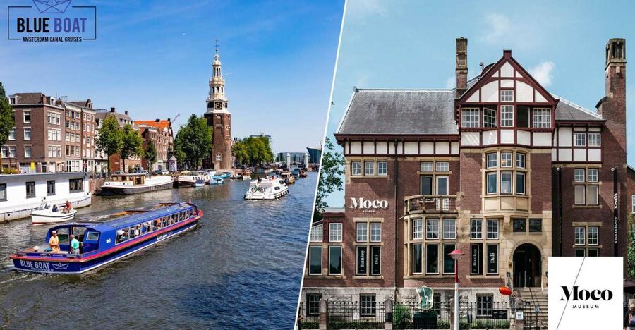 Amsterdam: Canal Cruise and Moco Museum Combined Ticket - The canal belt route: Prinsengracht, Herengracht, and the big-name sights