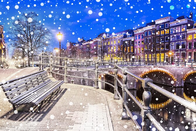Amsterdam Christmas Walk with hot drink and Dutch treat - Spui square stories that make the city feel personal fast