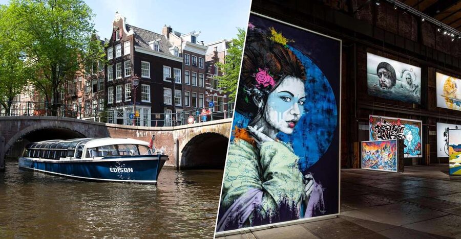 Amsterdam: City Canal Cruise & Straat Museum - Straat Museum at NDSM-Plein 1: street art with museum context