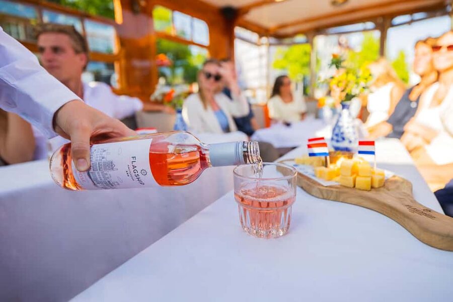 Amsterdam: Classic Boat Cruise with Optional Cheese & Wine - The route you will see, from Anne Frank House area to the canals of Jordaan