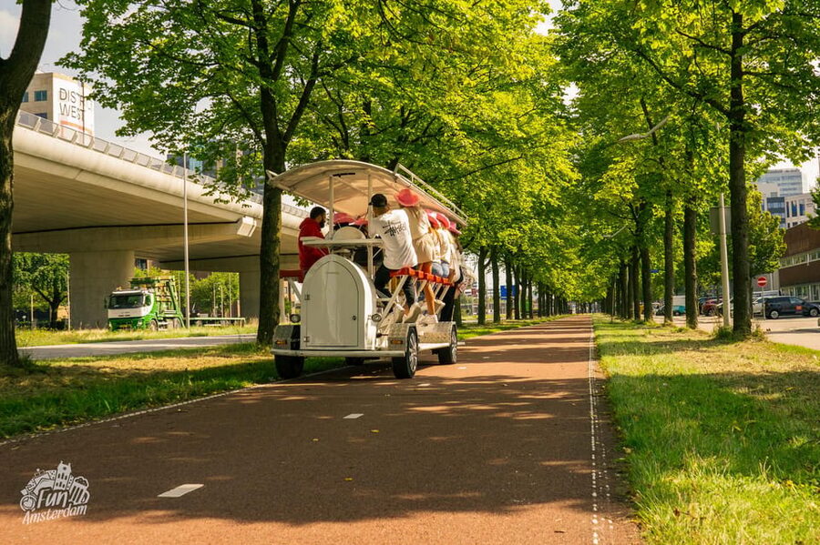 Amsterdam: Dutch Prosecco Party Bike - Coffeeshop Sloterdijk Stop: A Short Break With Limited Time