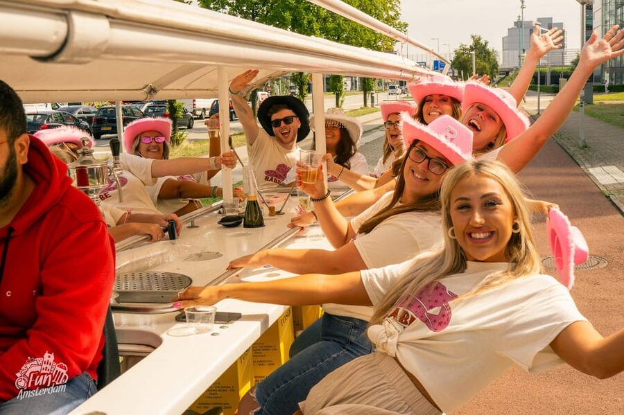 Amsterdam: Dutch Prosecco Party Bike - Getting On at Rhoneweg 1, and Why the Setup Matters
