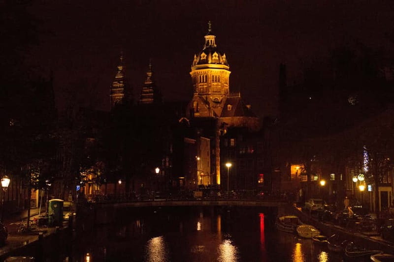 Amsterdam: Evening Cocktail Cruise along the canals - The Route at Night: Damrak, Centraal, Magere Brug, and Prinsengracht