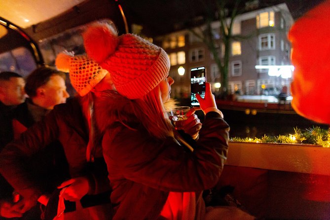 Amsterdam Evening Cruise with Onboard Bar - Magere Brug at night: the Skinny Bridge moment