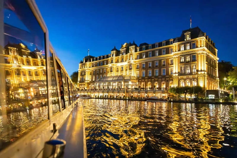 Amsterdam: Evening Cruise with Optional Wine and Snacks - Het Scheepvaartmuseum and the shoreline details you miss walking