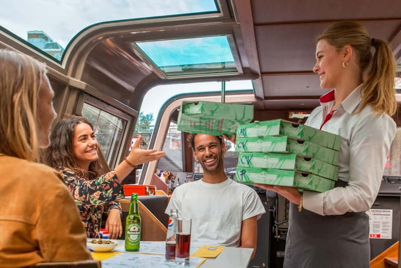 Amsterdam: Evening Pizza Cruise Along the Canals - Damrak Pier 5, a practical start that saves your evening