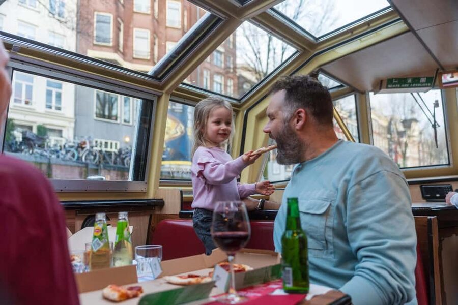 Amsterdam: Evening Pizza Cruise Along the Canals - Stop by stop: your canal loop and what each named spot adds