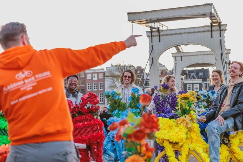 Amsterdam: Explore Canals, Guided Tour on Flower Bikes - Photo ops and canal views: how to get better pictures in less time