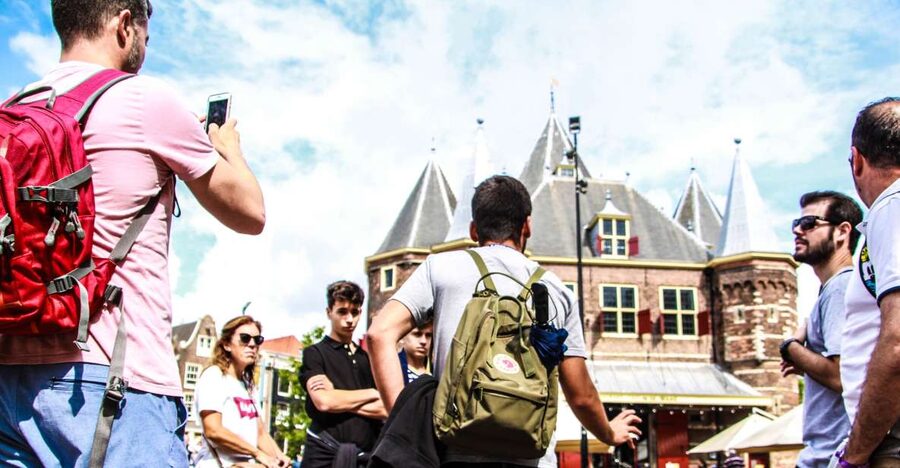 Amsterdam full day: Walking, Biking & Cruising with Lunch - Lunch at Damrak 44: the pancake reset you need