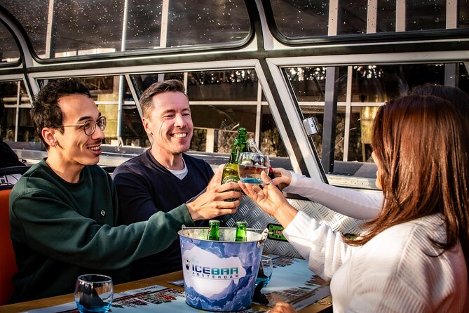 Amsterdam Guided Cruise with New York Pizza, Drinks and Ice Cream - The Pizza System: One Choice Per Booking (So Plan Ahead)