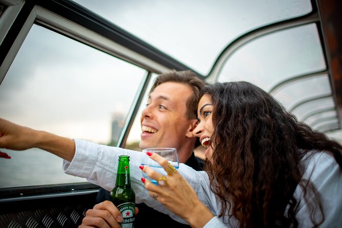 Amsterdam Guided Cruise with New York Pizza, Drinks and Ice Cream - What You See After Dark, Stop by Stop
