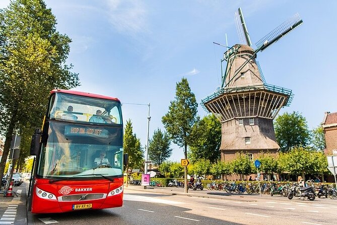 Amsterdam Hop-On Hop-Off 24h or 48h Bus and Boat Option - The bus experience: double-decker comfort with audio in the driver’s seat