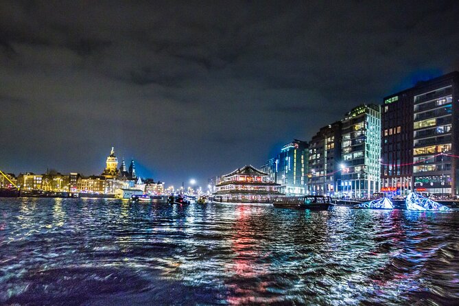 Amsterdam Light Festival: Canal Cruise + Snack & Unlimited Drinks - Dock Time at Prins Hendrikkade 33A: What to Expect Before You Board