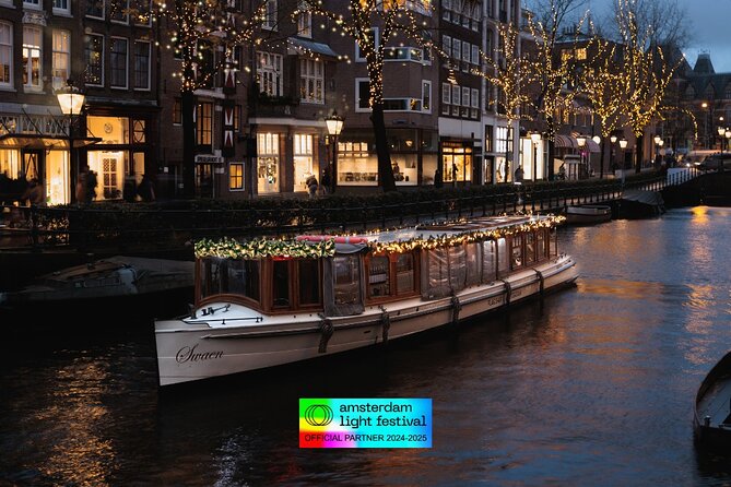 Amsterdam Light Festival: Heated Boat Cruise + Hot Drinks & Bite - Amsterdam Light Festival: Imagine Beyond from the canals