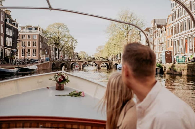 Amsterdam: Private Romantic Canal Cruise w. Prosecco/Snacks - Your Route Stop by Stop: From Keizersgracht to the Lover’s Bridges