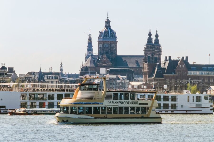 Amsterdam: River Cruise With All-You-Can-Eat Dutch Pancakes - What You See on the IJ River: EYE Film Museum, REM Eiland, and ADAM Views