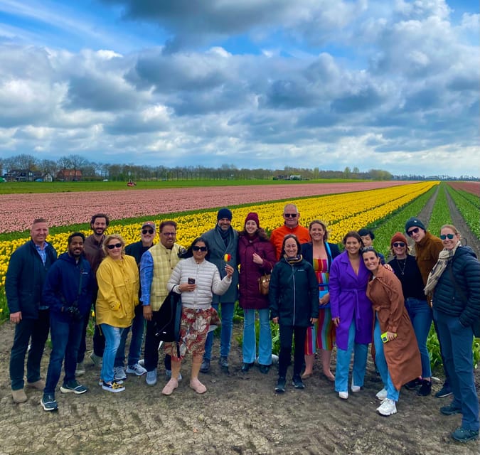 Amsterdam: Tulip Fields Day Tour with Lunch & Windmill - From Market 27 to North Holland, with far less hassle than you expect