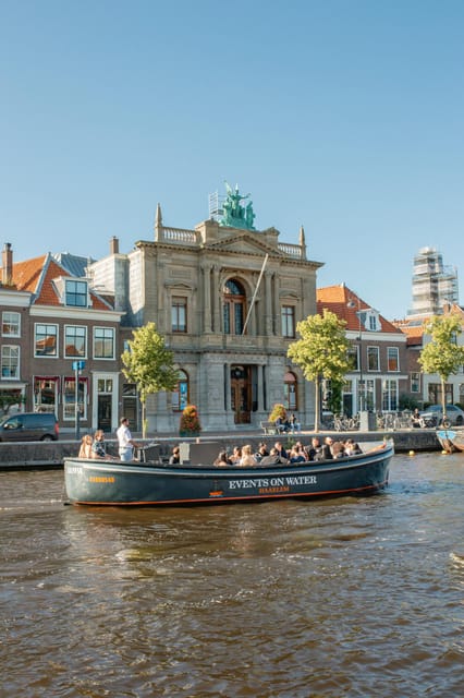 BBQ on Board Haarlem Cruise - Haarlem From the Water, With Grote Kerk and Windmill Views
