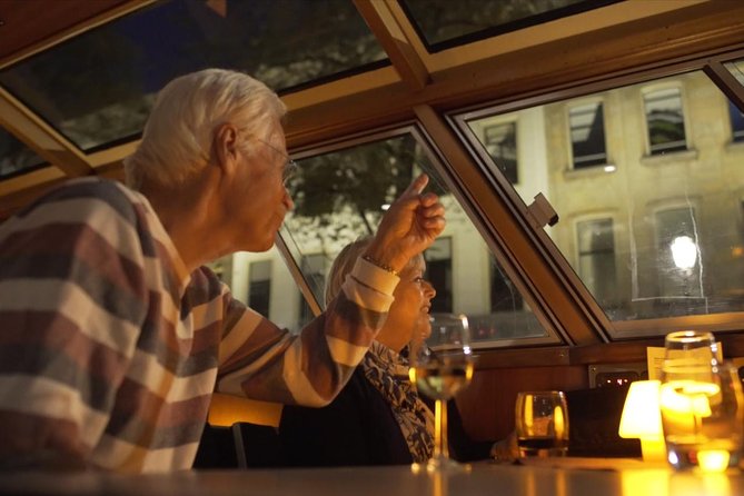 Evening Canal Cruise in Amsterdam with Wine & Cheese Option - IJ River and A’DAM LOOKOUT: port energy and modern city angles