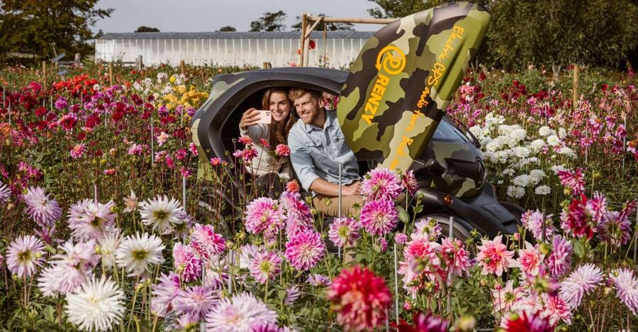Lisse: Drive-it-Yourself Summer Flower GPS Audio Tour - South Holland in a tiny electric Twizy