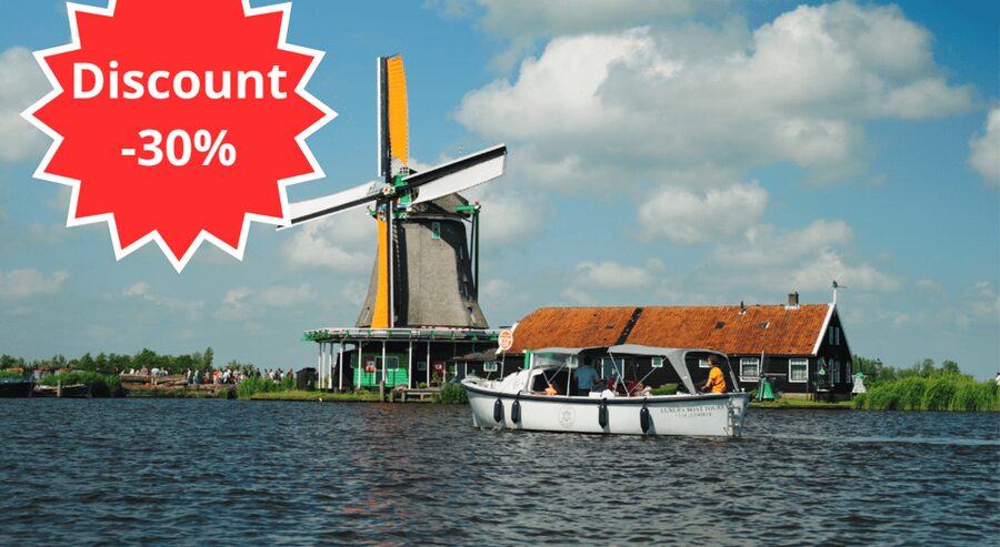 Zaanse Schans: Private Cruise + Live Guide, Optional Drinks - The 60-minute route, stop by stop (and what to watch for)